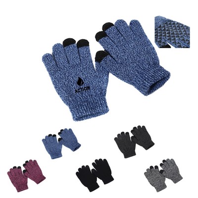 Kids Knitted Touchscreen Gloves