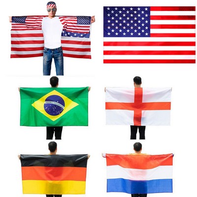 Flag Cape with Sleeves Classic USA Patriotic Quick Drying