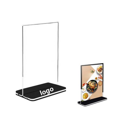 Double-Sided Clear Acrylic Desktop Display Stand
