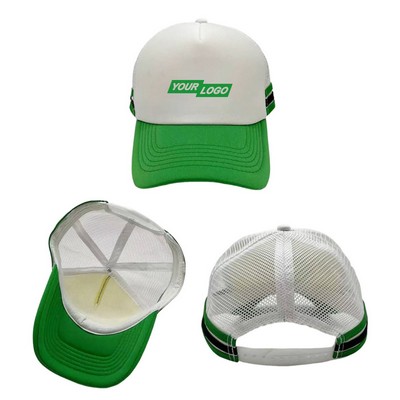 Sponge Half Mesh Trucker Cap