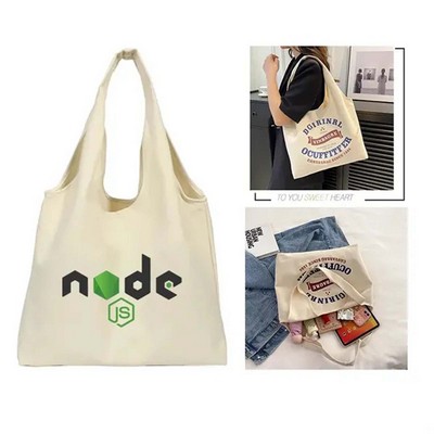 Take Home 12 oz. Canvas Shopper Tote Bag