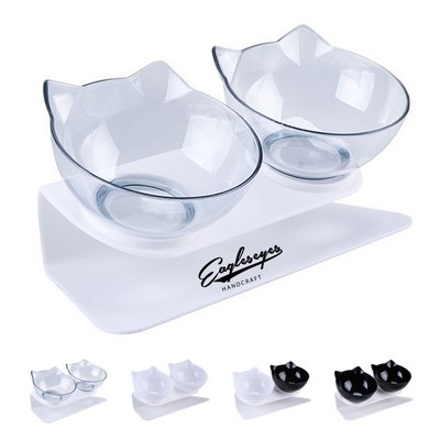 Tilted Pet Food Bowl with Stand