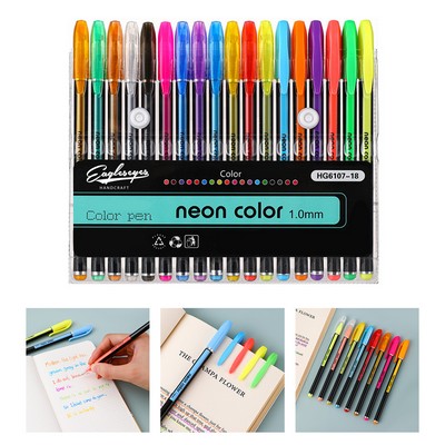 1.0Mm Tip Neon Gel Pen Set