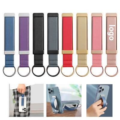 Push-Pull Cell Phone Grip Holder and Stand