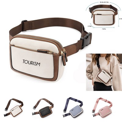 PU Leather Chest Bag