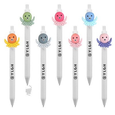 Click Activated Pen With Happy Squid