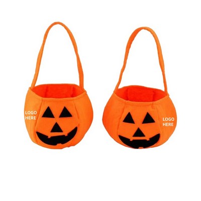 Halloween Pumpkin Face Hand-Held Candy Bag