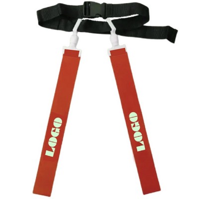Football Flag And Adjustable Rugby Waist Belt Set With Logo