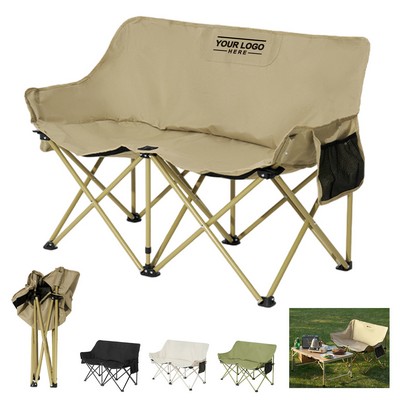 Double Camping Chair with Storage Bag