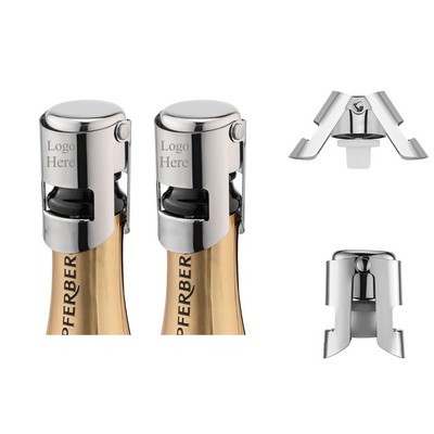 Champagne Stopper With Silicone Seal Vacuum Wine Saver Prosecco Bottle Keep Fresh Bubbles