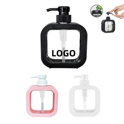 Transparent Plastic Refillable Pump Bottle