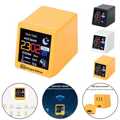 Smart Desktop Digital Clock with WiFi Weather Station