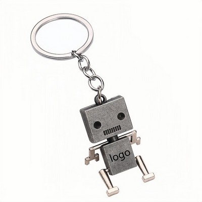 Movable Robot Keychain with Articulated Design – Cartoon Style Gift