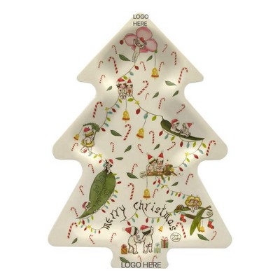 Christmas Shaped Bamboo Fiber Plate