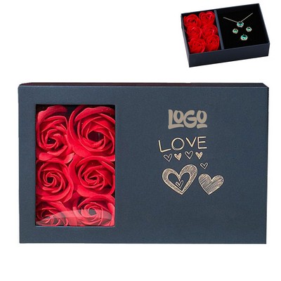Romantic Rose Jewelry Gift Box for Valentine's Day