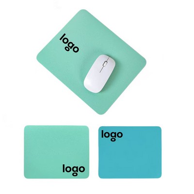 9.84"x8.27" Multi-Color Non-Slip Leather Mouse Pad - Rectangular