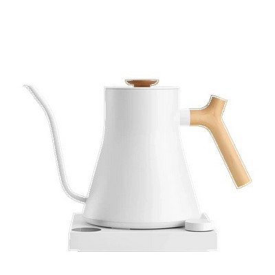 Stagg™ EKG Pro Matte White Electric Kettle w/Maple Wood Accents