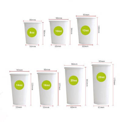 12oz. Disposable Paper Cup(Single Coating)