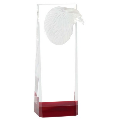 Valor Eagle Crystal Award, 7.75"H