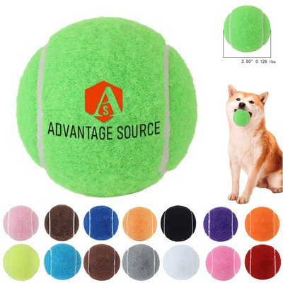 Dog Toy Ball Rubber Felt Pet Tennis Ball