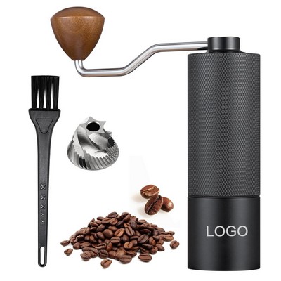 Stainless Steel Tapered Burrs Manual Coffee Grinder Capacity 25 grams