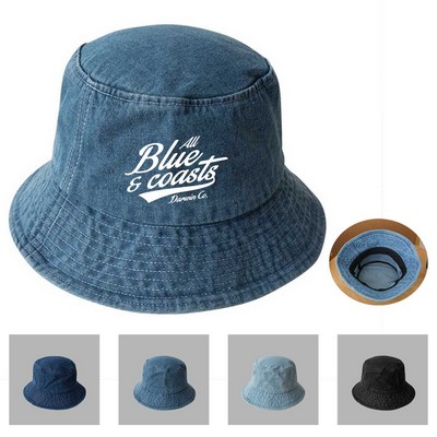 Ultraviolet-proof Denim Bucket Hat