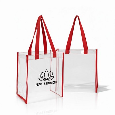 Clear Stadium Tote Approved Vinyl Bag