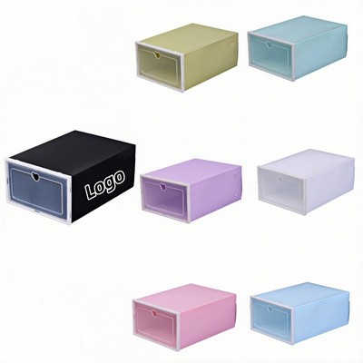 Clear Large Shoe Storage Box for Home Organization