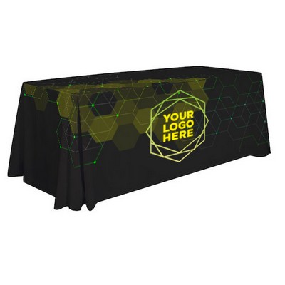 8' 4-Sided Polyester Poplin Table Throw - Dye Sublimation Print