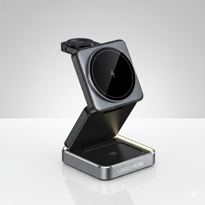 MagSafe Magnetic 3in1 Wireless Charger Fast Charging for iPhone Apple Watch AirPods