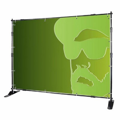 10' Adjustable Frame Banner Backdrop Wall Kit Backwall Adjustable Banner Stand w / Carry Bag