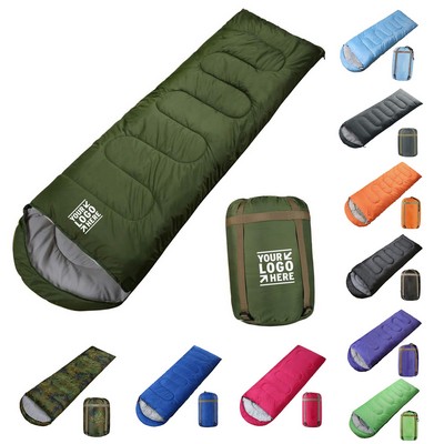 Adult Kid Warm Cold Weather Outdoor Hiking Lightweight Waterproof Sleeping Bag with Compression Sack