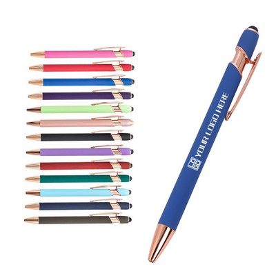 Ballpoint Pen with Stylus Tip Rose Gold