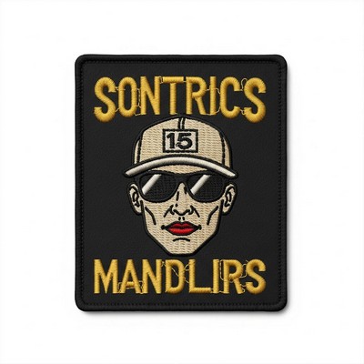 3" - 100% Custom Embroidered Patches - Hook & Loop