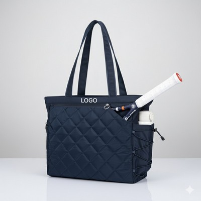 Waterproof Tennis Tote Bag Outdoor Sports Shoulder Bag Pickleball Tote with Racket Pocket