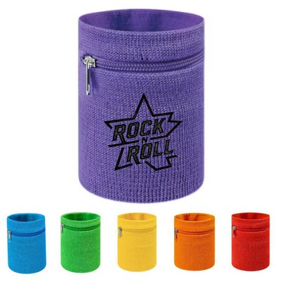 Embroidery Zipper wrist guard