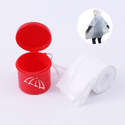 Portable Disposable Raincoat w/Case