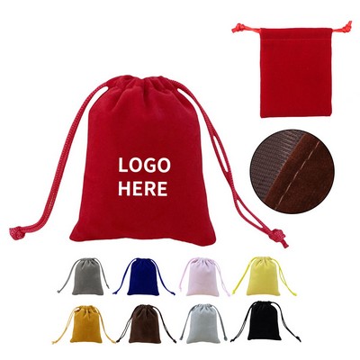 Luxury Velvet Pouch with Drawstring