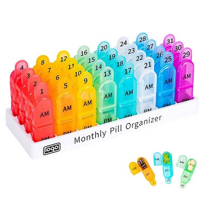 BPA-Free Portable Monthly Pill Organizer