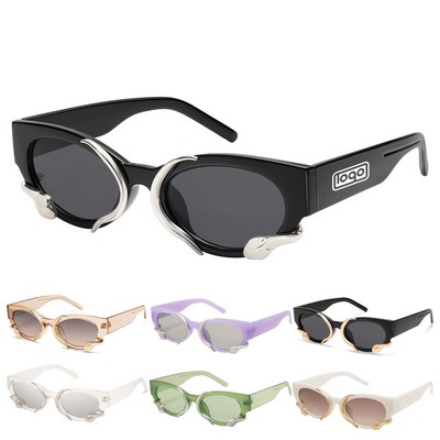 Vintage Metal Snake Sunglasses
