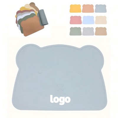Cute Bear Children's Silicone Placemat