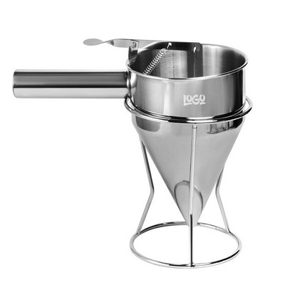 Stainless Steel Fishball Funnel w/ Rack