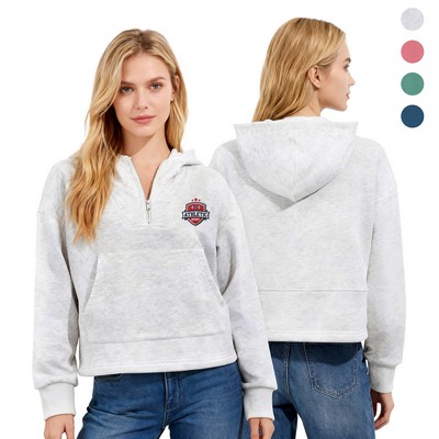 Women's Core Pullover Hooded Sweatshirt/100% Pre-Shrunk Cotton Blend