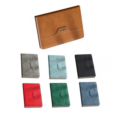 Soft-Touch Leatherette Notebook with Pen Loop for Professional Business and Office Use
