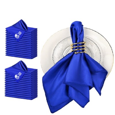 Satin Cloth Napkins 17x17" Reusable Washable