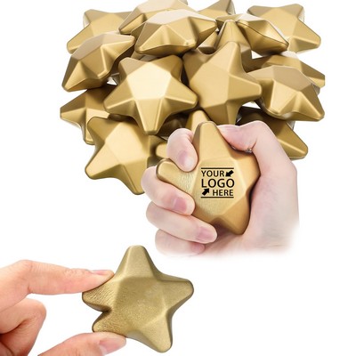Gold Star Mini Foam Stress Balls