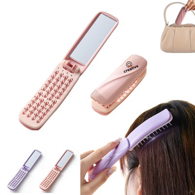 Portable Folding Comb w/Mirror