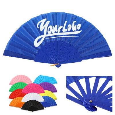 Colorful Plastic Folding Fan
