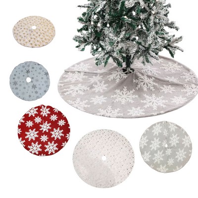30" Xmas Faux Fur Tree Skirt Small Christmas Tree Skirts