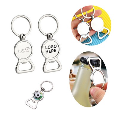 Circular Eye Bottle Opener Keyring